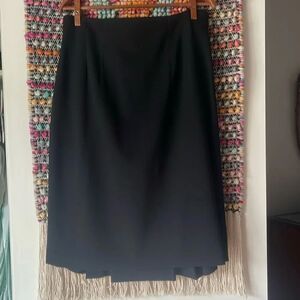 Beautiful Celine black skirt from France.  Gorgeous details in back with pleats.